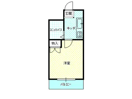 菊好ビル(1K/4階)の間取り写真