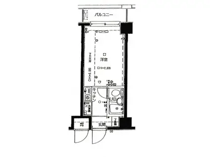 日神パレステージ川崎第2(ワンルーム/6階)の間取り写真