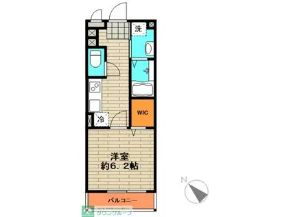 アーバンヒルズ愛宕(1K/1階)の間取り写真