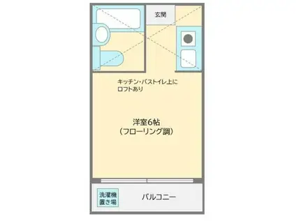 ライフピアモア沼袋1号館(ワンルーム/1階)の間取り写真