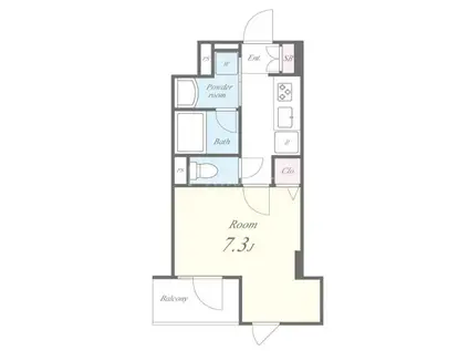 YHT押上(1K/3階)の間取り写真