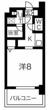 GRAN PASEO門前仲町II(1K/9階)の間取り写真
