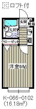 プルミエ参番館(1K/1階)の間取り写真