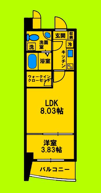 ステイツ明石大久保(3LDK/1階)の間取り写真