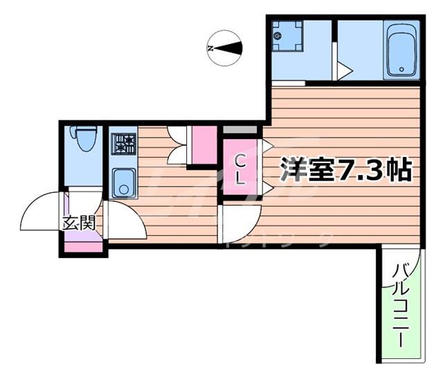 BISCUSS FORESTA SAKURANOMIYA(1K/4階)の間取り写真