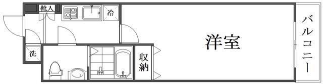 アリュージュ三ノ輪(1K/5階)の間取り写真