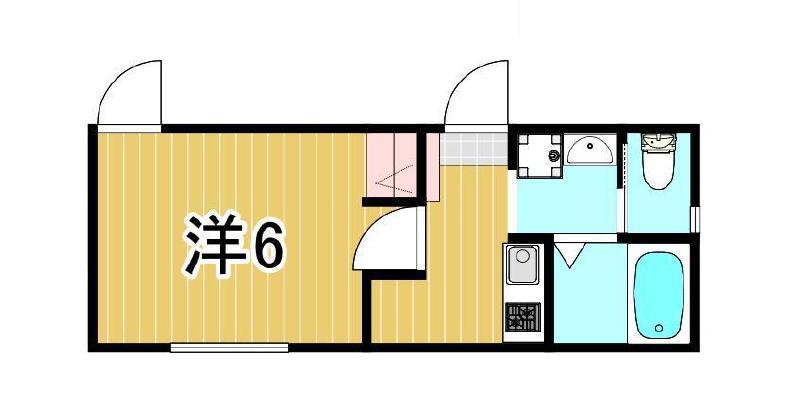 アールズ東尾久(1K/1階)の間取り写真