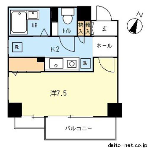サンライズ中村橋(1K/6階)の間取り写真