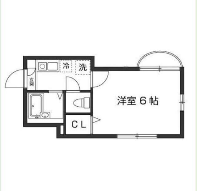 セレ青葉台(1K/1階)の間取り写真