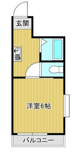 永和第7ビル(1K/4階)の間取り写真
