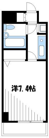 ジョイフル町田(1K/5階)の間取り写真