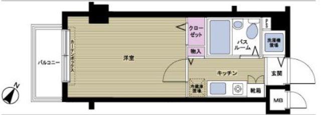 フェニックス荻窪弐番館(1K/6階)の間取り写真