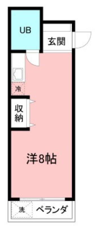 フェルド シネッペ(ワンルーム/1階)の間取り写真