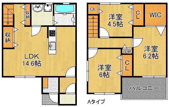 泉南プレミアムスイート(3LDK/1階)の間取り写真