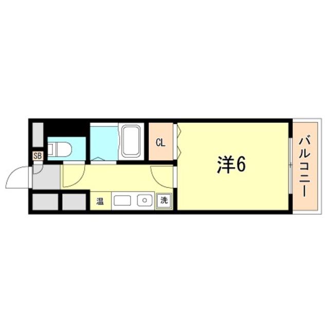 シンプルライフ板宿(1K/3階)の間取り写真
