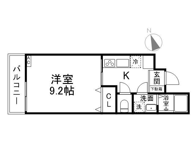 S SUMIZOME(1K/3階)の間取り写真