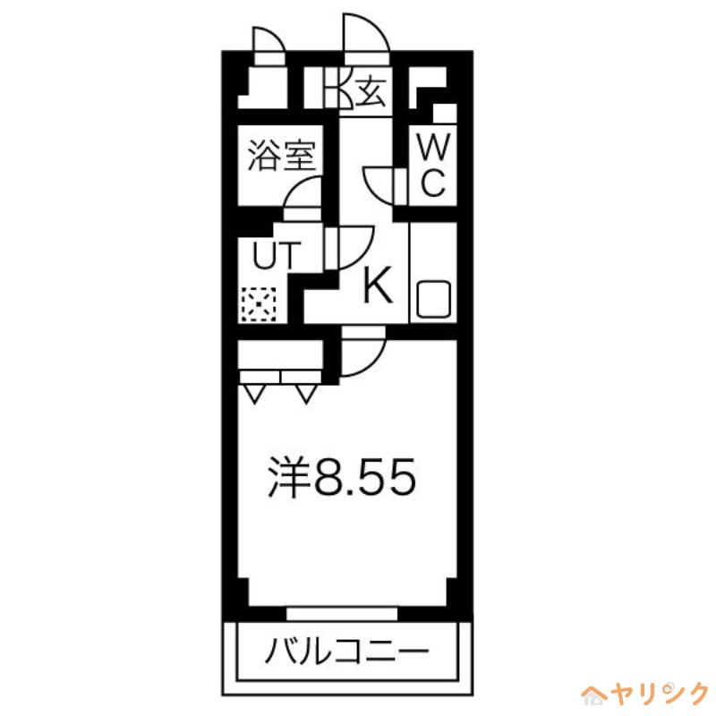 すまいる根浦(1K/3階)の間取り写真