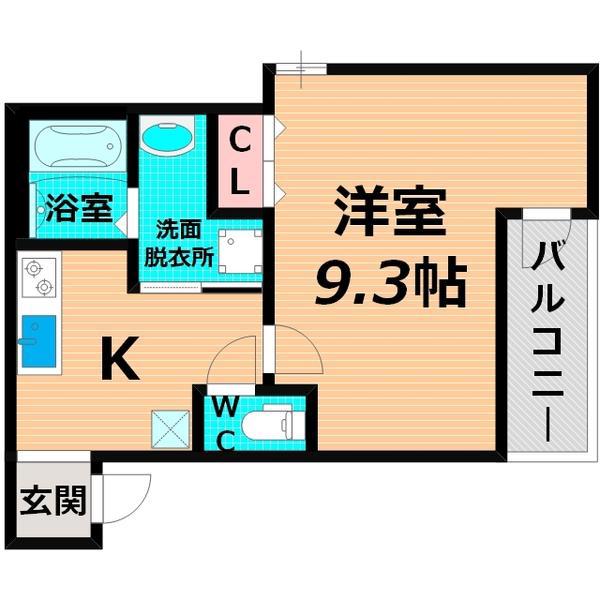 フジパレス関目III番館(1K/2階)の間取り写真
