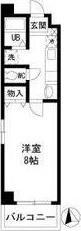 サンスパーク(1K/3階)の間取り写真