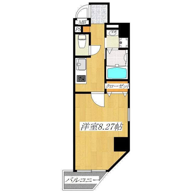 イル・コンソラーレ(1K/2階)の間取り写真