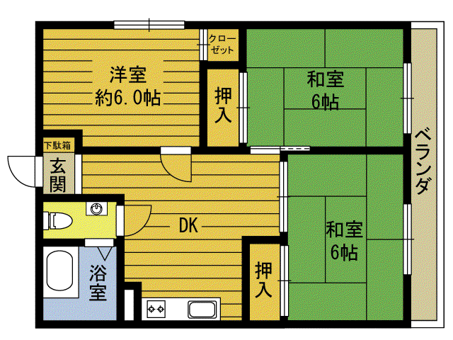 MINT石垣(1LDK/2階)の間取り写真