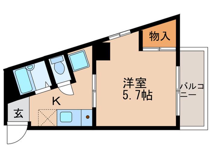 NKダカリ上板橋(1K/4階)の間取り写真