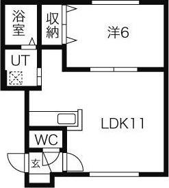 エアリーズ20(1LDK/2階)の間取り写真