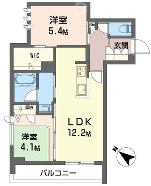 セレナヴィラ(2LDK/3階)の間取り写真