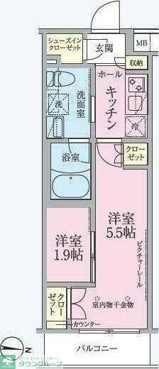 ARKMARK練馬(2K/3階)の間取り写真