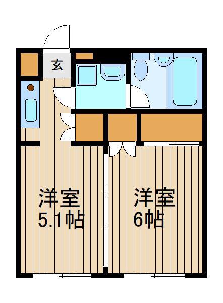 ステラ石神井(2K/4階)の間取り写真