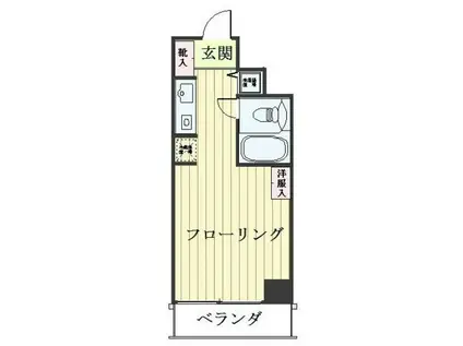 グレイス(ワンルーム/3階)の間取り写真
