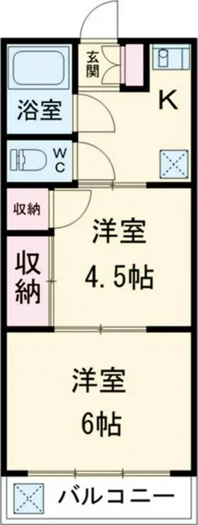 メゾン矢嶋 1階階 間取り