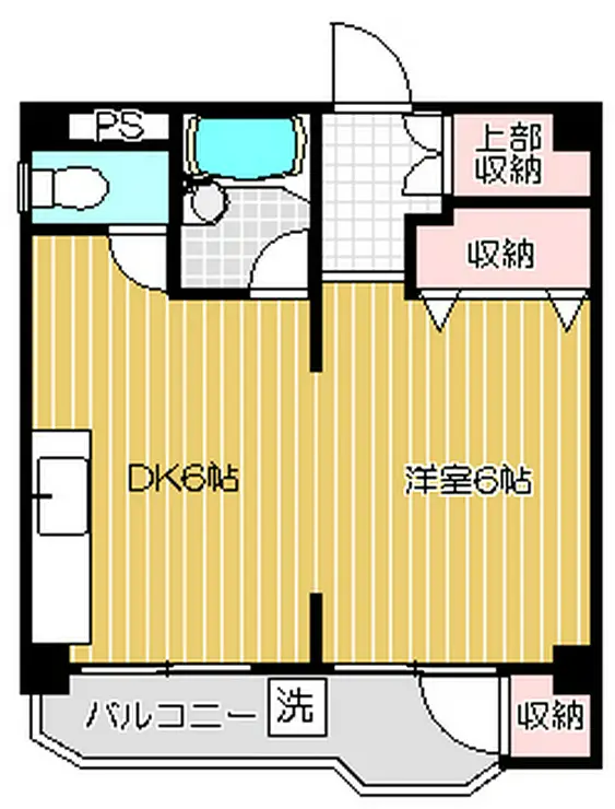 ユニオンビル 6階階 間取り