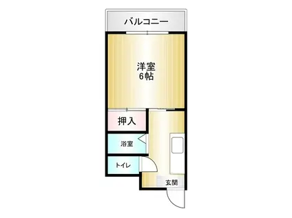 コーポ天神坂(1K/3階)の間取り写真