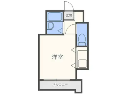 モアフィールド箱崎II(1K/8階)の間取り写真
