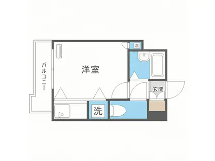 モアフィールド箱崎II(ワンルーム/4階)の間取り写真