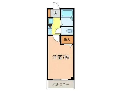 フェスタ千代田(1K/3階)の間取り写真