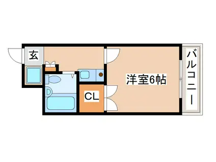 須磨イルミナージェ(1K/1階)の間取り写真