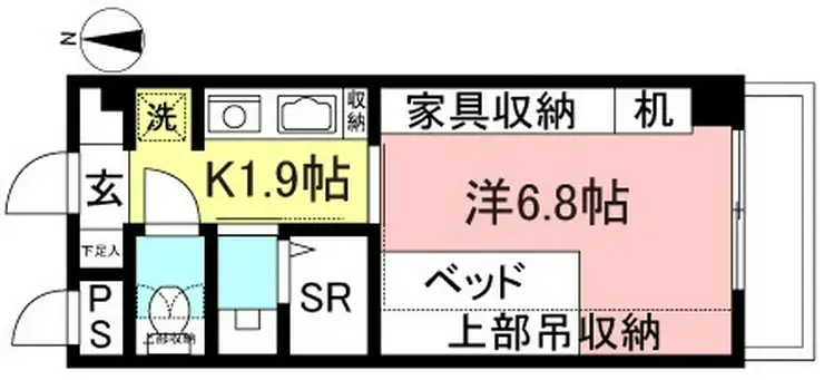 サウスフィールド 2階階 間取り