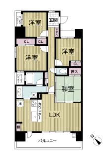 レジディア都島II(4LDK/9階)の間取り写真