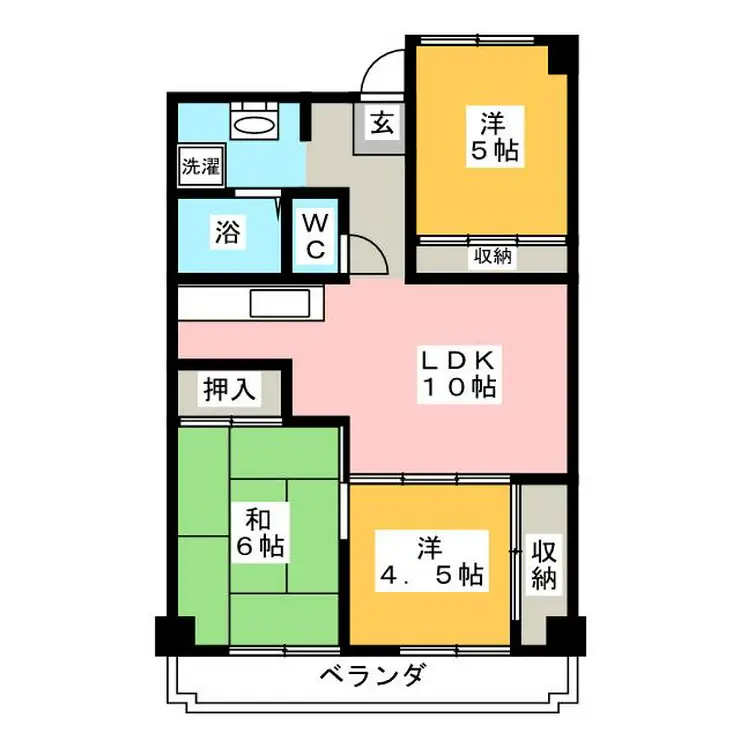 ファーストコーポ幕張本郷 4階階 間取り