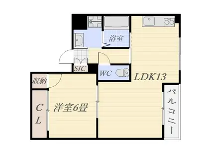 マイロード甲南(1LDK/1階)の間取り写真