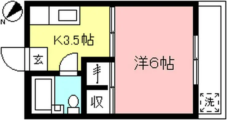 コンフレール和泉 1階階 間取り