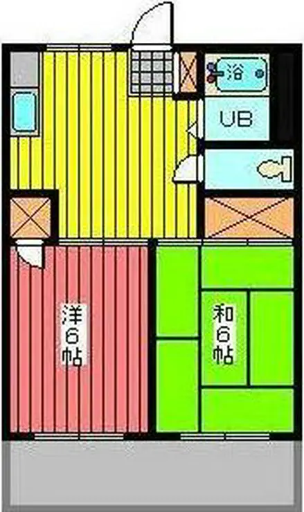 サンハイツ福田 1階階 間取り