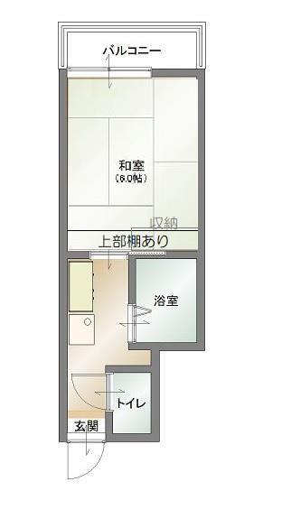 大福マンションII(1K/4階)の間取り写真