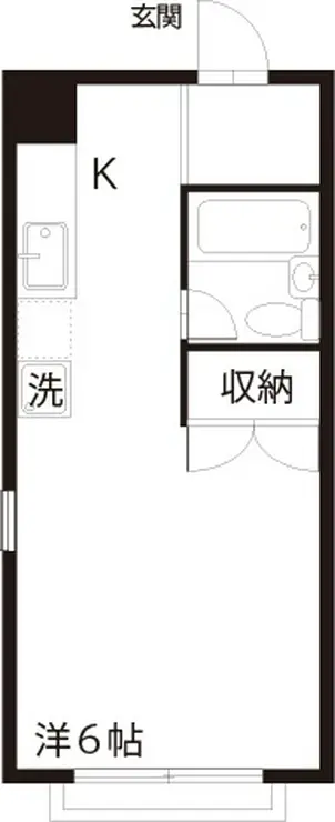 ユニコーポ子安 2階階 間取り