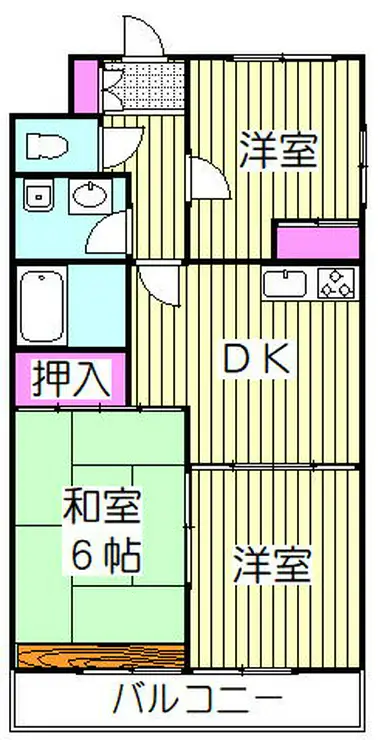 ハイクレスト喜沢南マンション 2階階 間取り