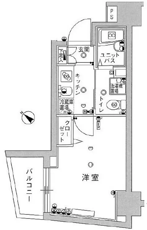 スカイコート池袋第7 3階階 間取り