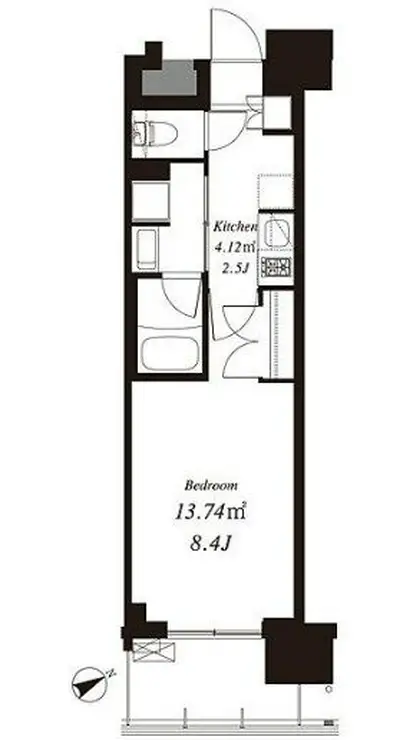 フレンシア浅草橋 3階階 間取り