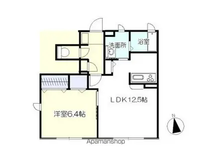 フォーレストタウンI(1LDK/1階)の間取り写真